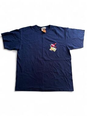 Pirana Joe’s Dive Flag Graphic Tee – Navy, L